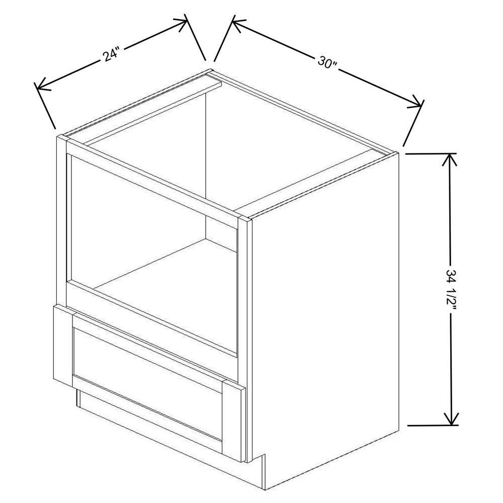 Fabuwood Allure Fusion Kona 30"W Base Microwave
